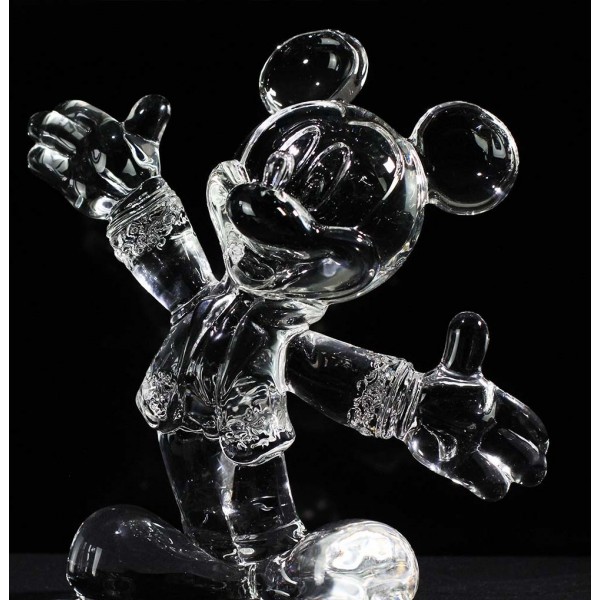 Mickey Mouse Large Glass Figure, by Arribas Glass Collection